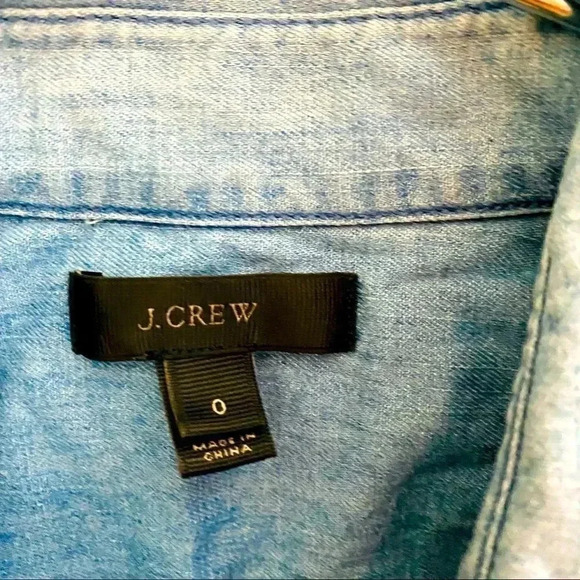 J. Crew Classic Fit Denim Chambray Shirt - Picture 6 of 8